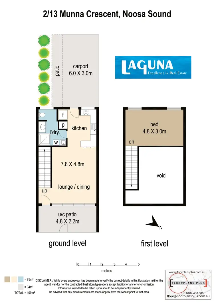 Floorplan of Homely unit listing, 2/13 Munna Crescent, Noosaville QLD 4566