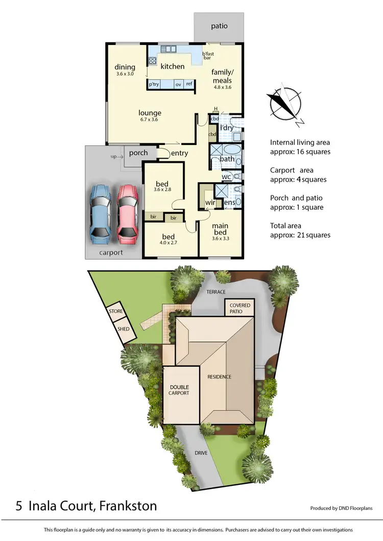 Floorplan of Homely house listing, 5 Inala Court, Frankston VIC 3199