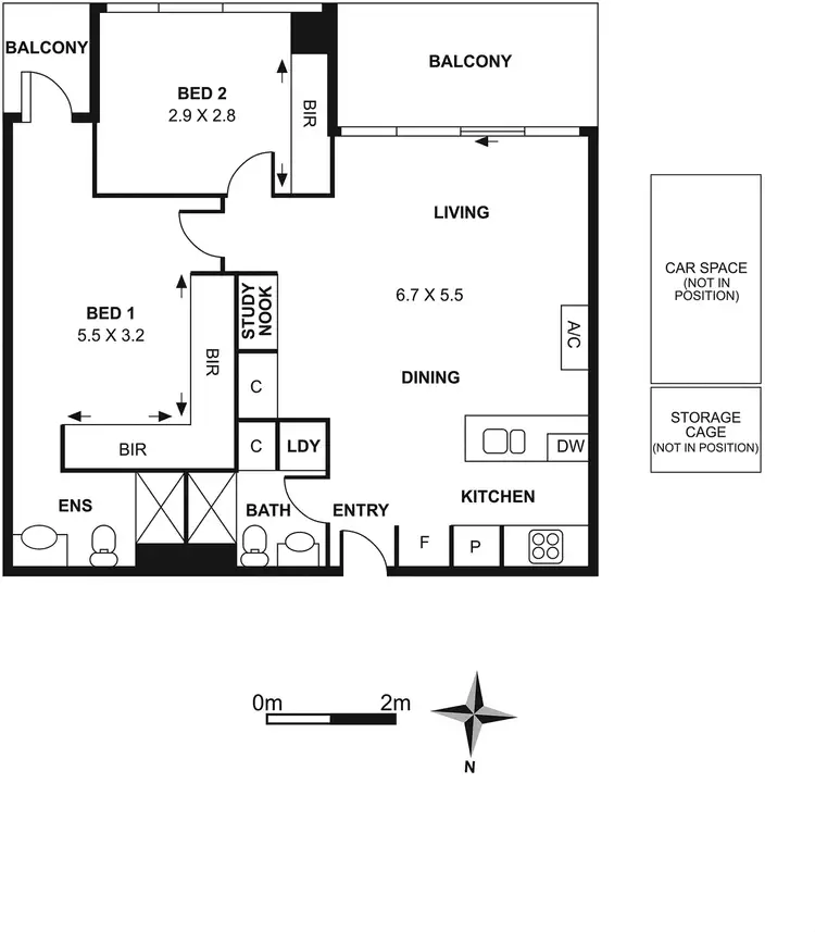 Floorplan of Homely apartment listing, 230/22 Barkly Street, Brunswick East VIC 3057