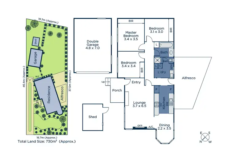 Floorplan of Homely house listing, 86 David Street North, Knoxfield VIC 3180