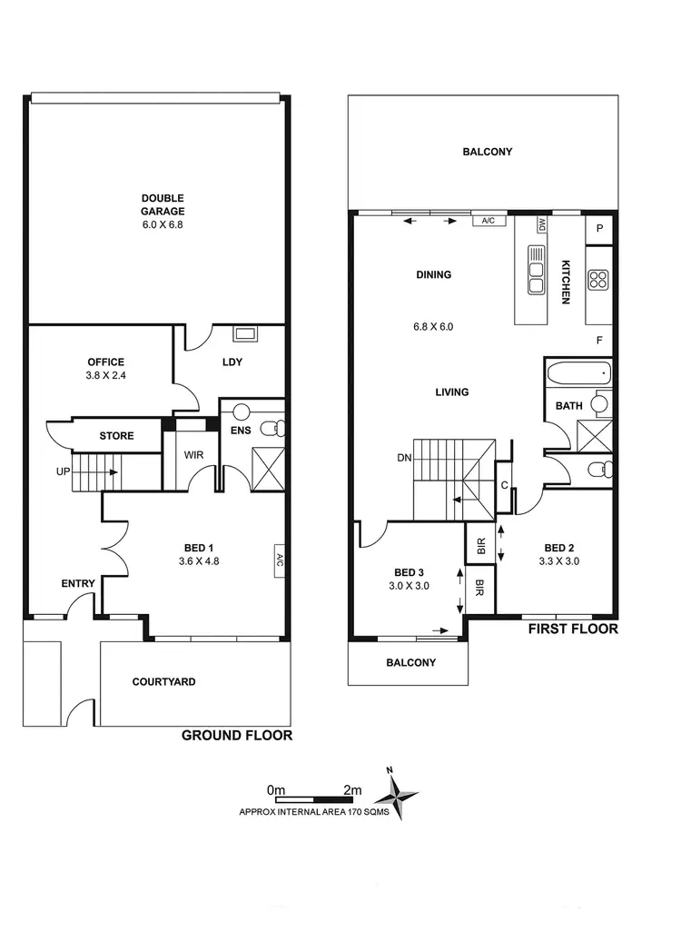 Floorplan of Homely townhouse listing, 2/20 Painted Hills Road, Doreen VIC 3754