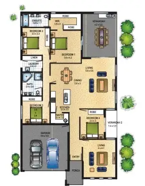 Floorplan of Homely house listing, 44 Withnall Circuit, Muirhead NT 810
