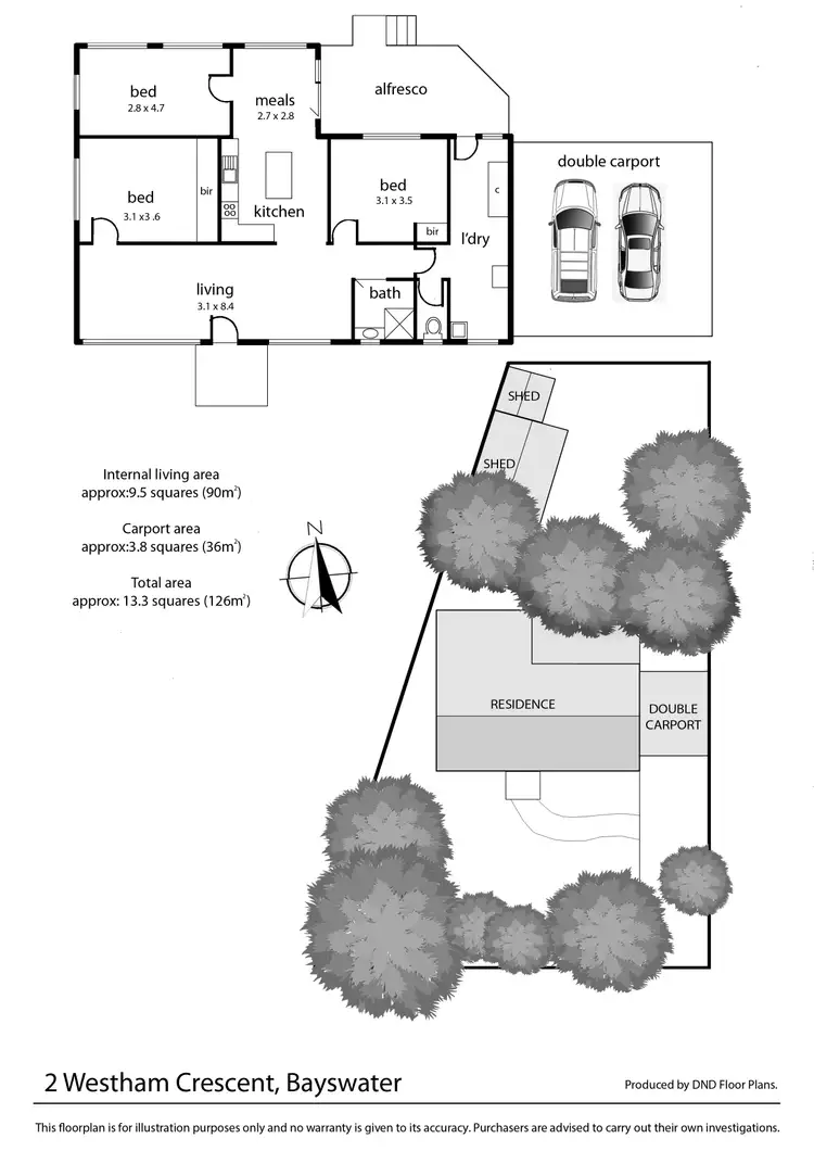 Floorplan of Homely house listing, 2 Westham Crescent, Bayswater VIC 3153