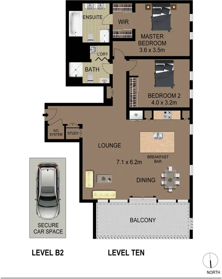 Floorplan of Homely apartment listing, 10F/4 Distillery Drive, Pyrmont NSW 2009