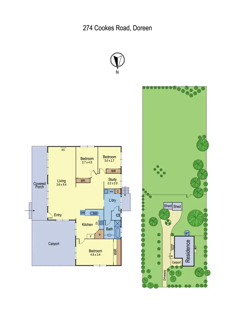 Floorplan of Homely house listing, 274 Cookes Road, Doreen VIC 3754