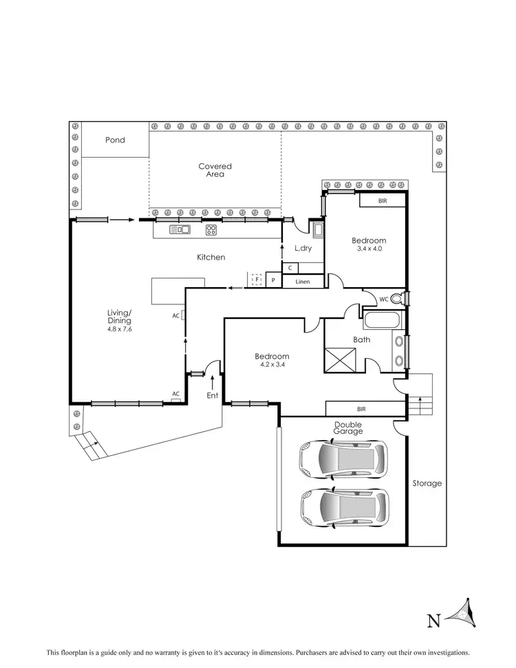 Floorplan of Homely unit listing, Unit 3/2-4 Haldane Street, Beaumaris VIC 3193
