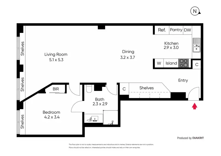 Floorplan of Homely apartment listing, 11/1 Exhibition Street, Melbourne VIC 3000