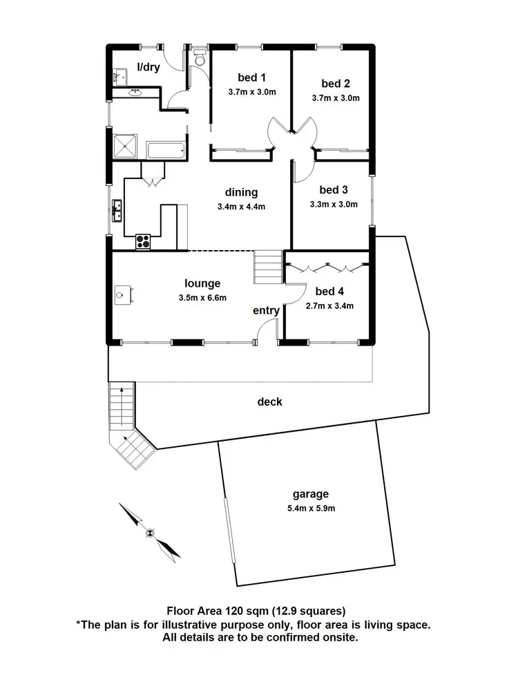 Floorplan of Homely house listing, 63a Old Belgrave Road, Upper Ferntree Gully VIC 3156