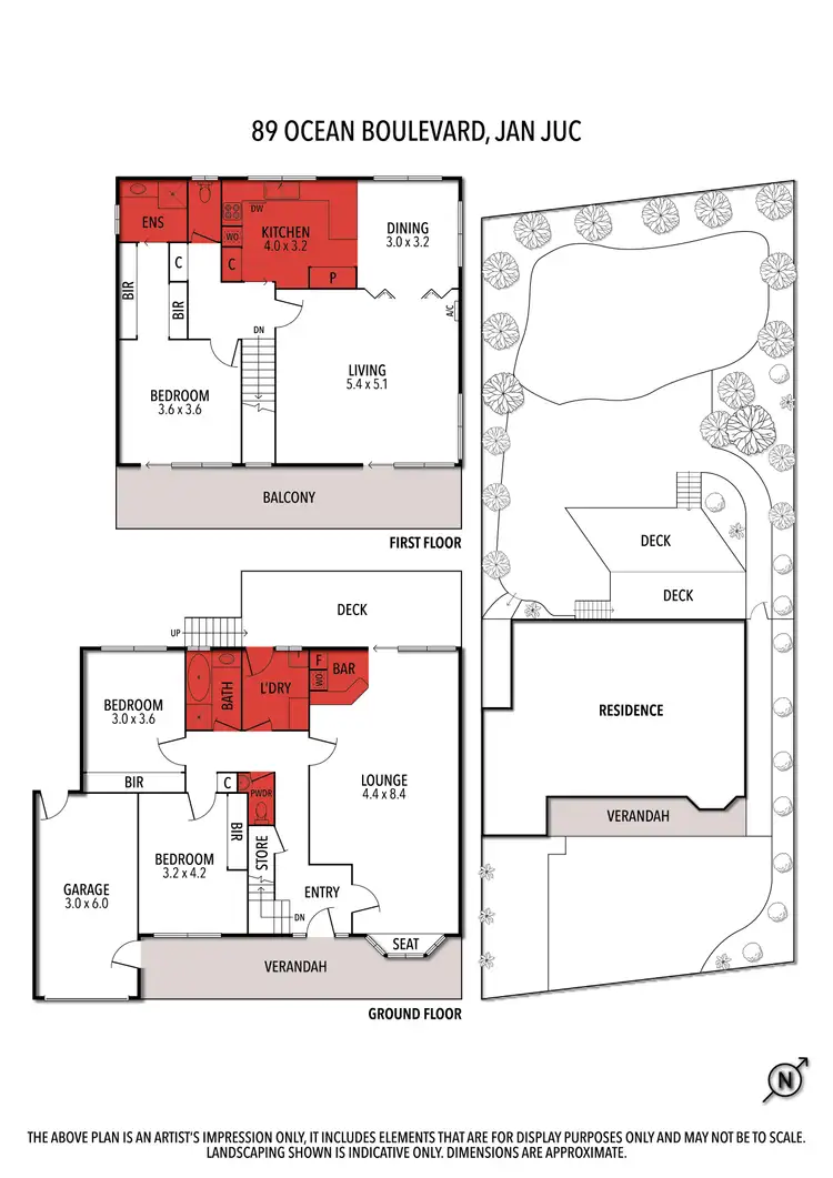 Floorplan of Homely house listing, 89 Ocean Boulevard, Jan Juc VIC 3228