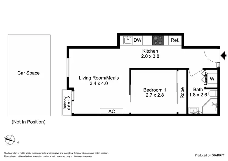 Floorplan of Homely apartment listing, 608/594 St Kilda Road, Melbourne VIC 3004
