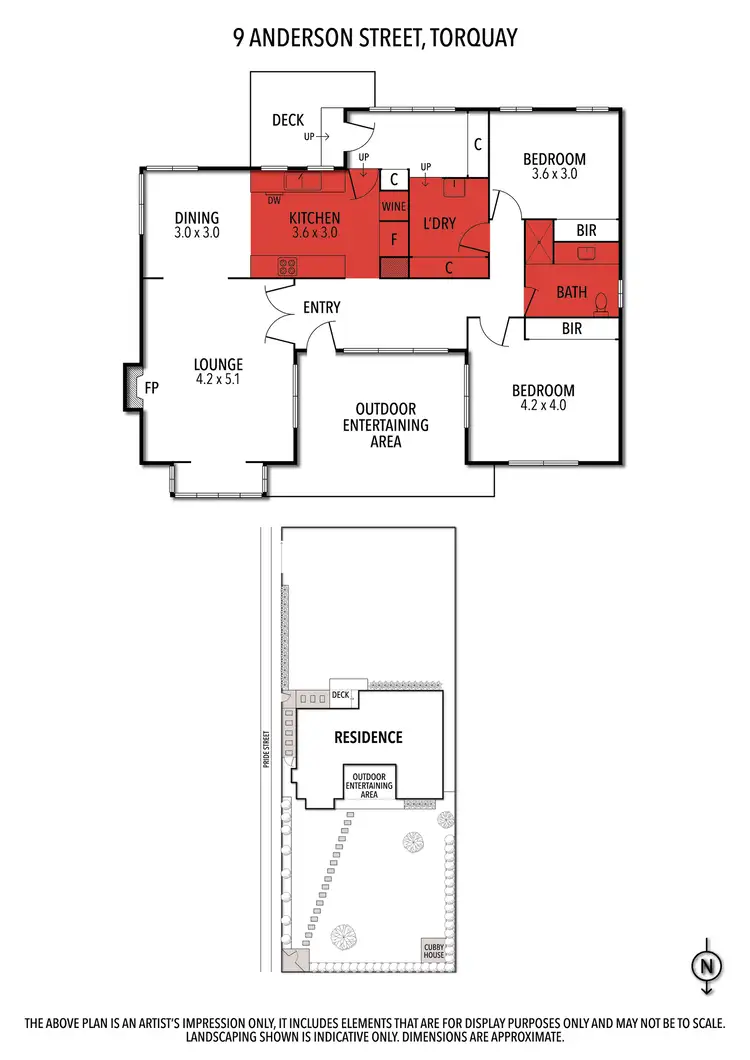 Floorplan of Homely house listing, 9 Anderson Street, Torquay VIC 3228