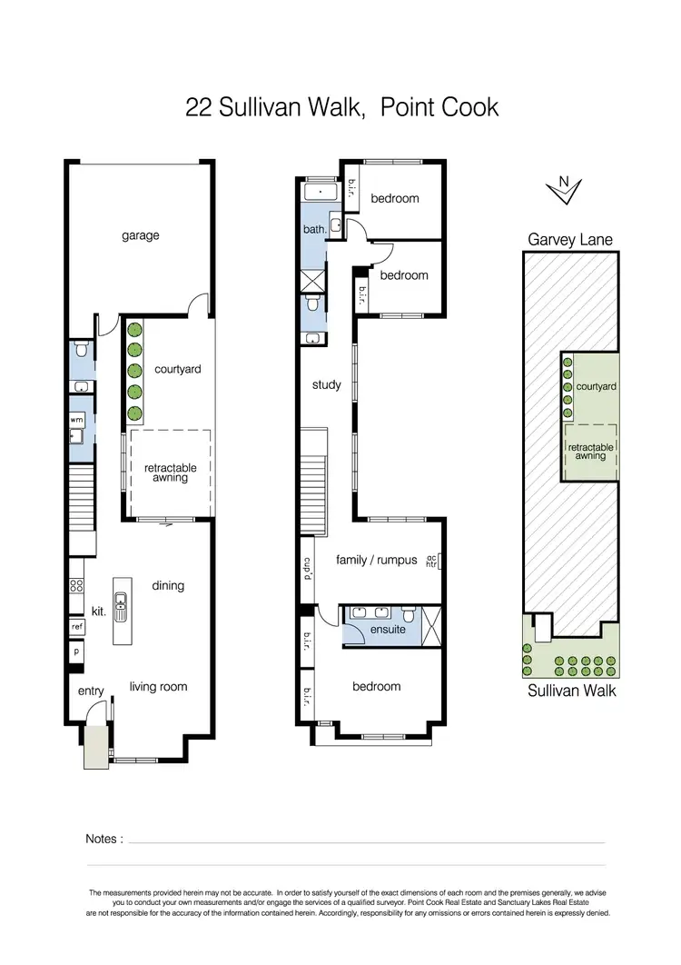 Floorplan of Homely townhouse listing, 22 Sullivan Walk, Point Cook VIC 3030