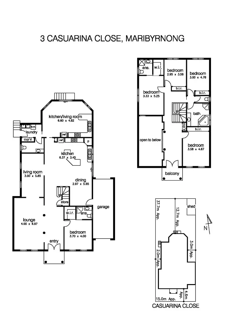 Floorplan of Homely house listing, 3 Casuarina Close, Maribyrnong VIC 3032