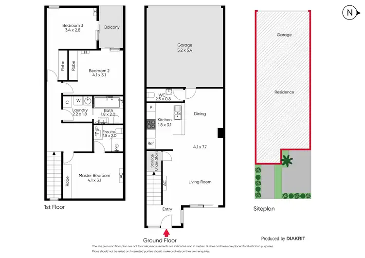 Floorplan of Homely townhouse listing, 2 Ribbony Walk, Maribyrnong VIC 3032