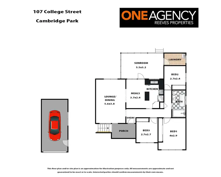 Floorplan of Homely house listing, 107 College Street, Cambridge Park NSW 2747