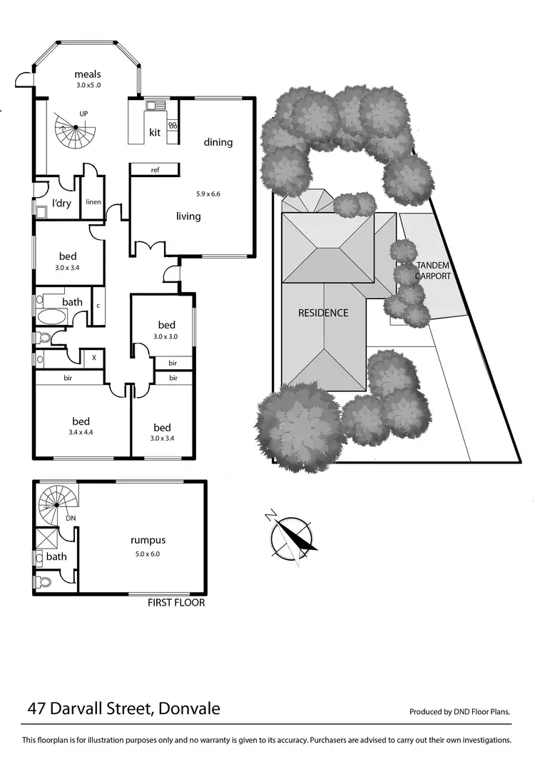 Floorplan of Homely house listing, 47 Darvall Street, Donvale VIC 3111