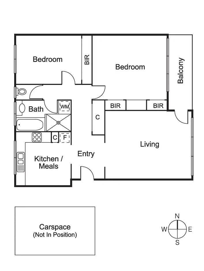 Floorplan of Homely apartment listing, 12/24 Hughenden Road, St Kilda East VIC 3183