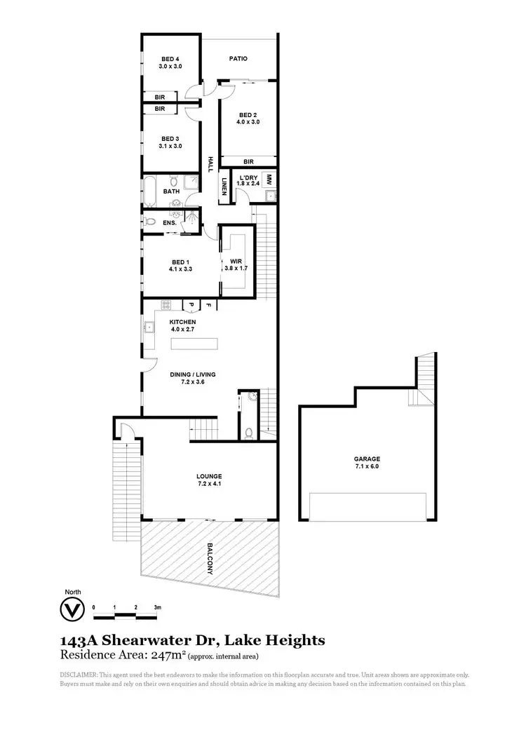 Floorplan of Homely semi-detached listing, 143A Shearwater Drive, Lake Heights NSW 2502