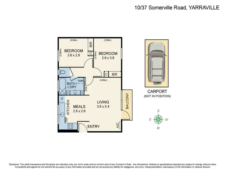Floorplan of Homely apartment listing, 10/37 Somerville Road, Yarraville VIC 3013