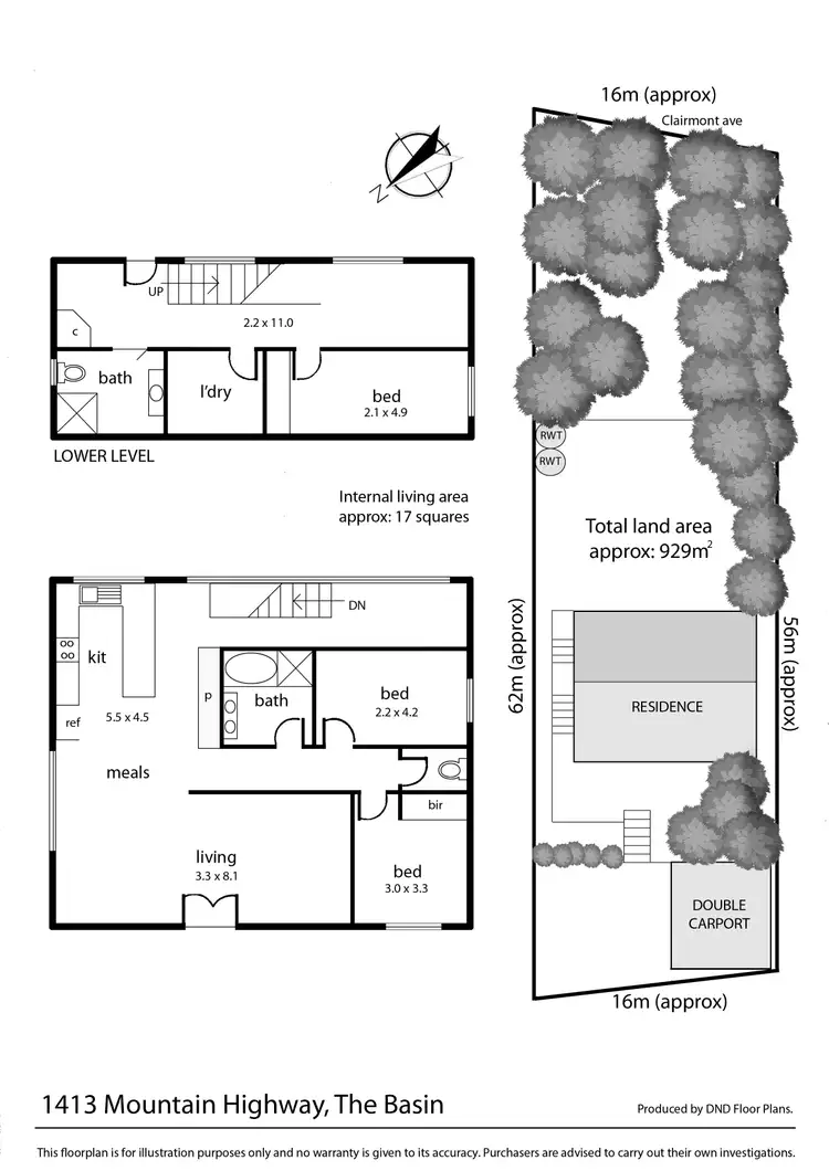 Floorplan of Homely house listing, 1413 Mountain Highway, The Basin VIC 3154