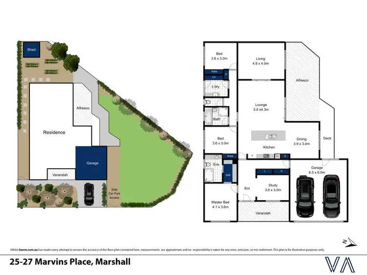 Floorplan of Homely house listing, 25 Marvins Place, Marshall VIC 3216