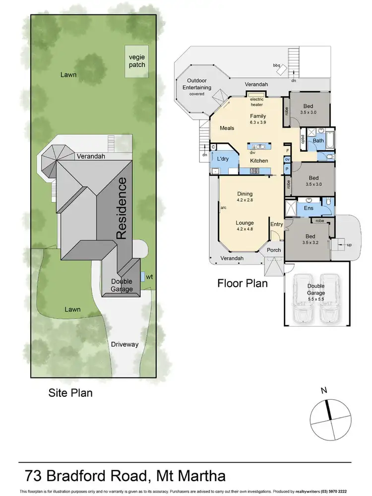 Floorplan of Homely house listing, 73 Bradford Road, Mount Martha VIC 3934