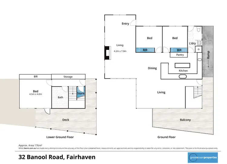 Floorplan of Homely house listing, 32 Banool Road, Fairhaven VIC 3231
