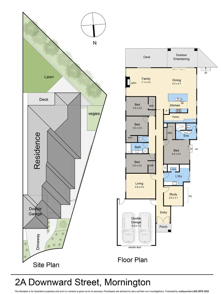 Floorplan of Homely house listing, 2A Downward Street, Mornington VIC 3931