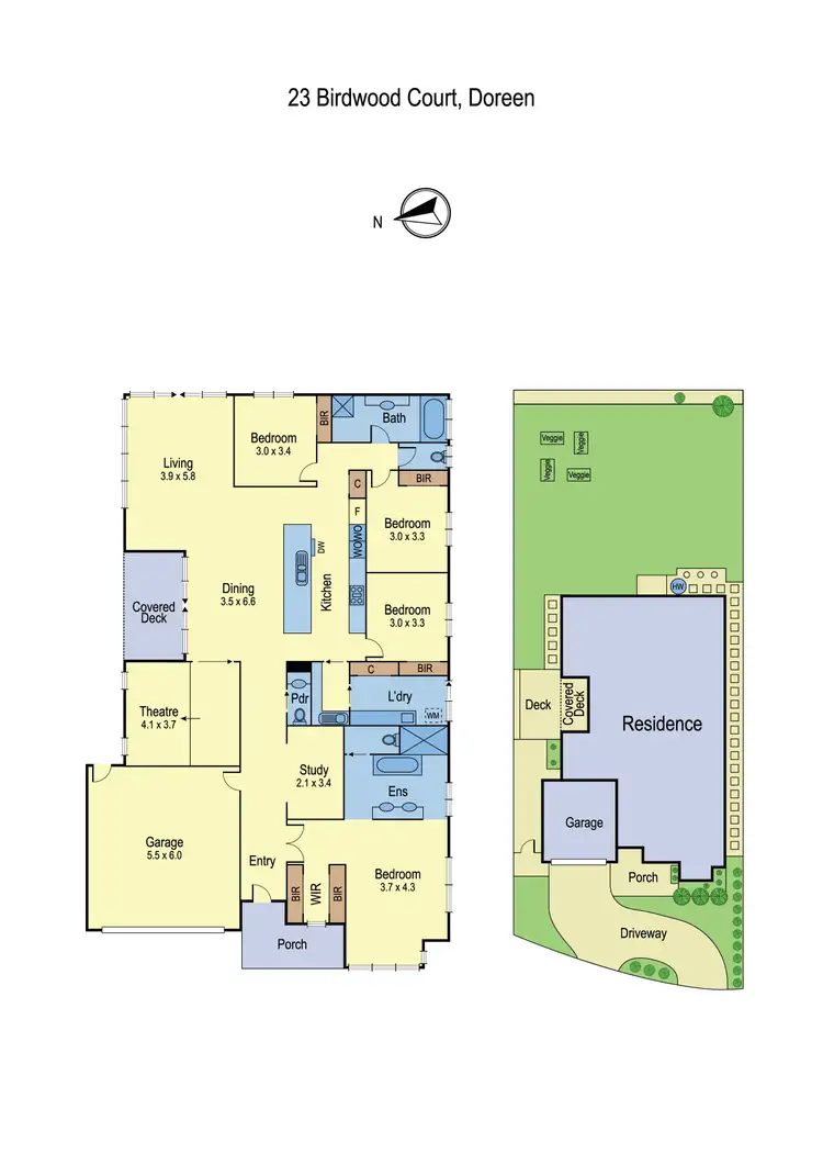 Floorplan of Homely house listing, 23 Birdwood Court, Doreen VIC 3754