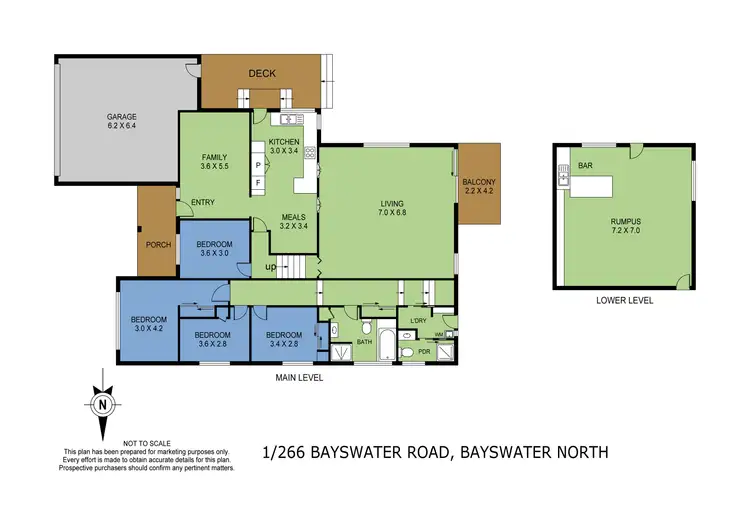 Floorplan of Homely house listing, 1/266 Bayswater Road, Bayswater North VIC 3153
