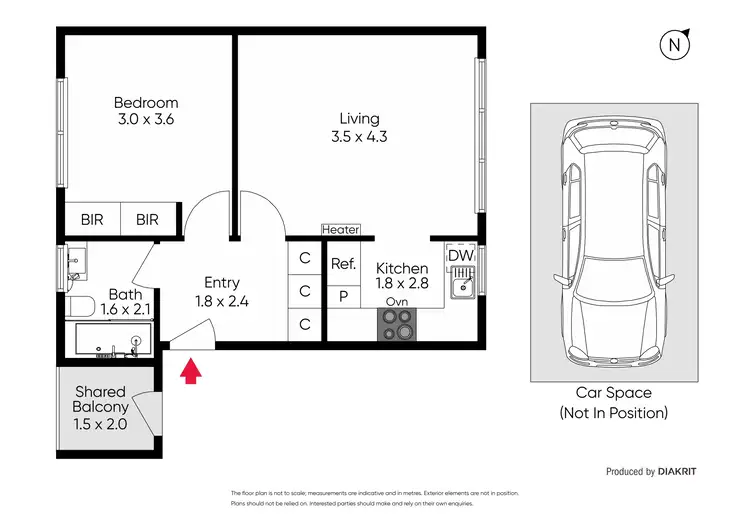 Floorplan of Homely apartment listing, 8/4 Dickens Street, Elwood VIC 3184