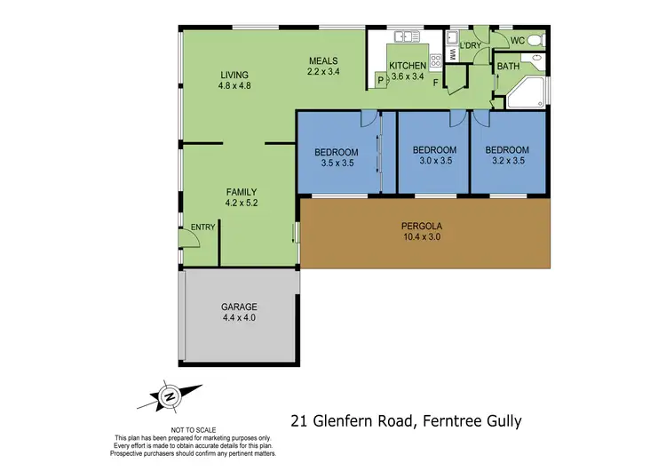 Floorplan of Homely house listing, 21 Glenfern Road, Ferntree Gully VIC 3156