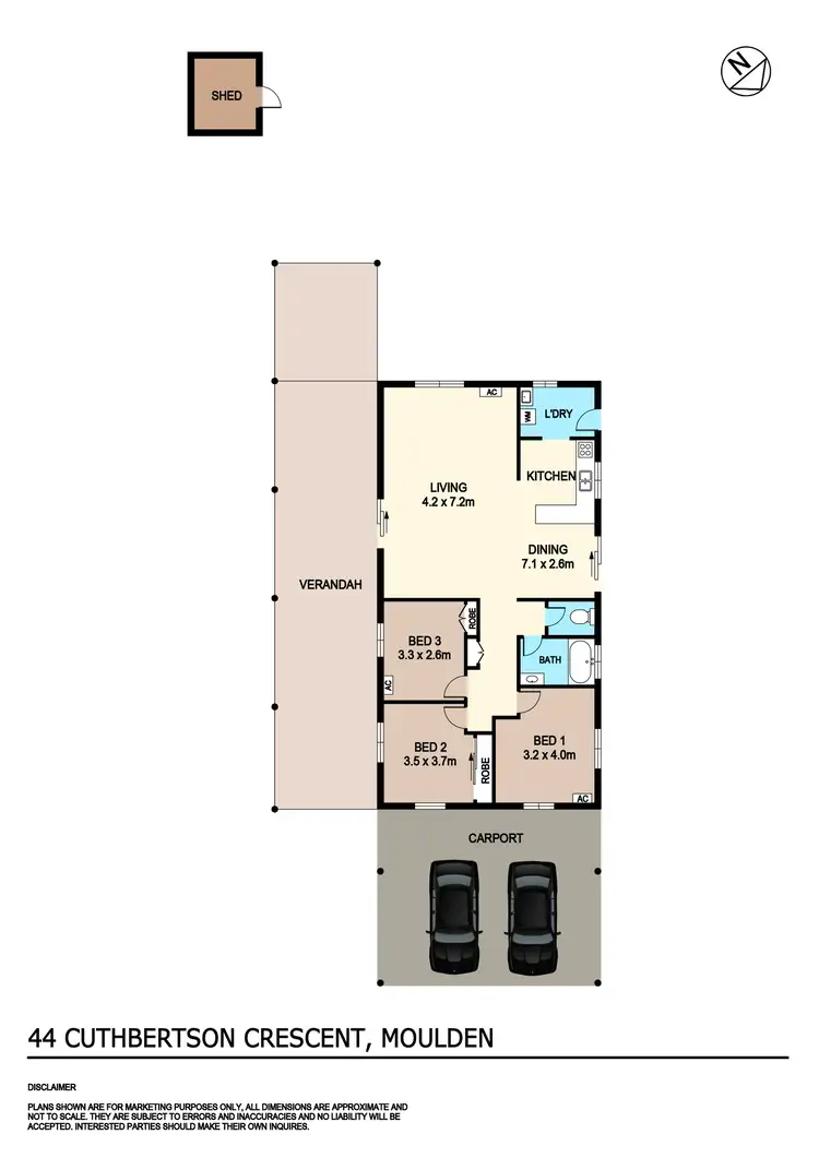 Floorplan of Homely house listing, 44 Cuthbertson Crescent, Moulden NT 830