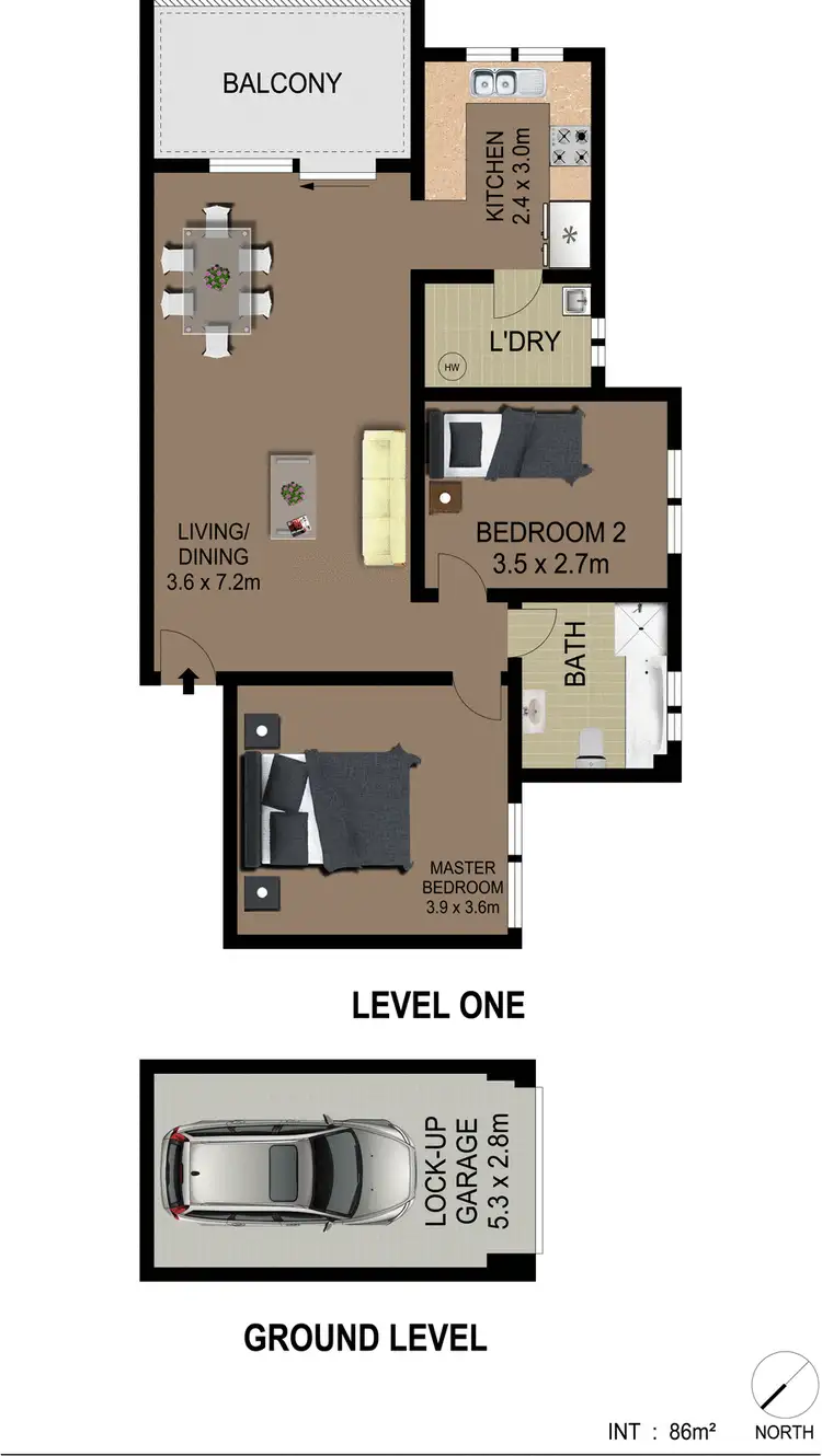 Floorplan of Homely apartment listing, 4/18 Bond Street, Hurstville NSW 2220
