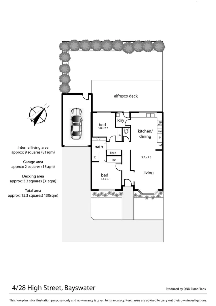 Floorplan of Homely unit listing, 4/28 High Street, Bayswater VIC 3153