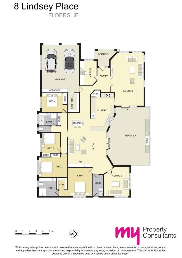Floorplan of Homely house listing, 8 Lindsey Place, Elderslie NSW 2570