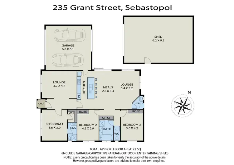 Floorplan of Homely house listing, 235 Grant Street, Sebastopol VIC 3356