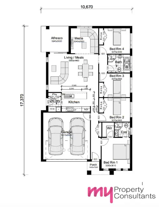 Floorplan of Homely house listing, Lot 7030 Austen Boulevard, Spring Farm NSW 2570