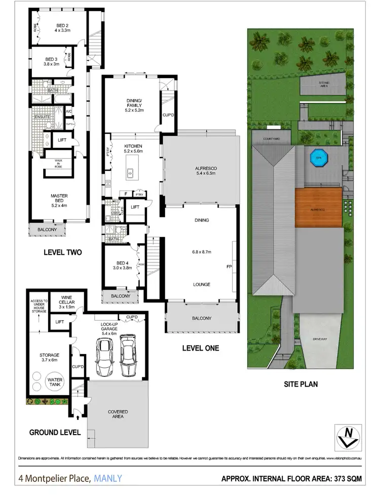 Floorplan of Homely house listing, 4 Montpelier Place, Manly NSW 2095