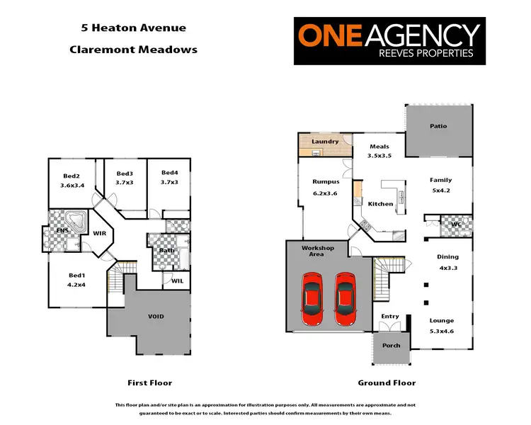Floorplan of Homely house listing, 5 Heaton Avenue, Claremont Meadows NSW 2747