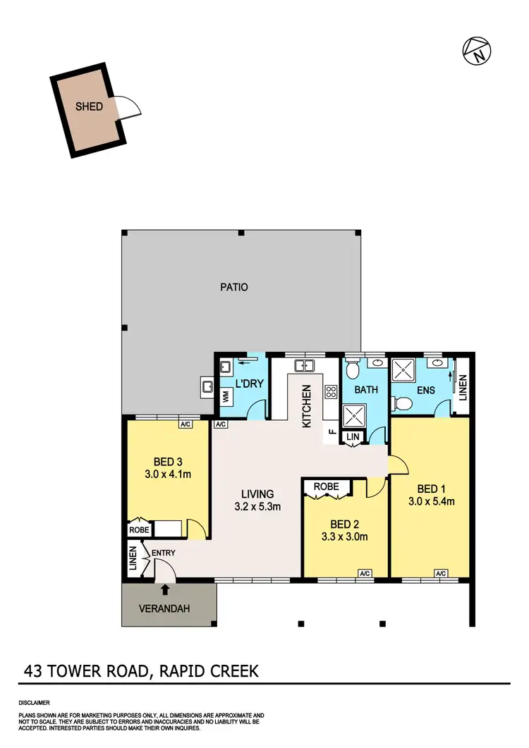 Floorplan of Homely house listing, 43 Trower Road, Rapid Creek NT 810