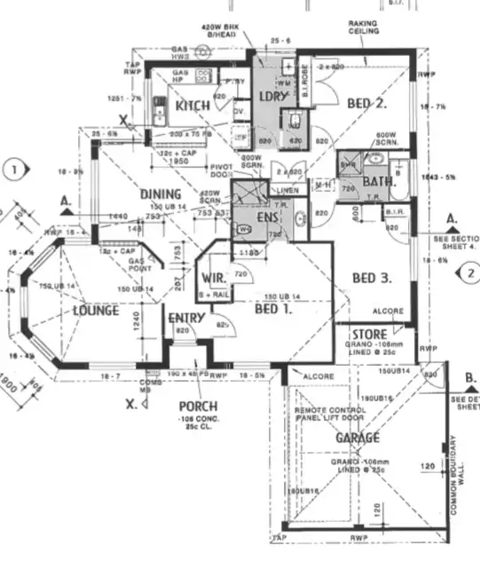 Floorplan of Homely unit listing, 1/2 Nuytsia Avenue, Carey Park WA 6230