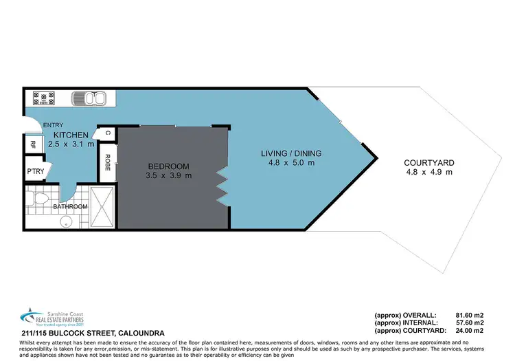 Floorplan of Homely unit listing, 211/115 Bulcock Street, Caloundra QLD 4551