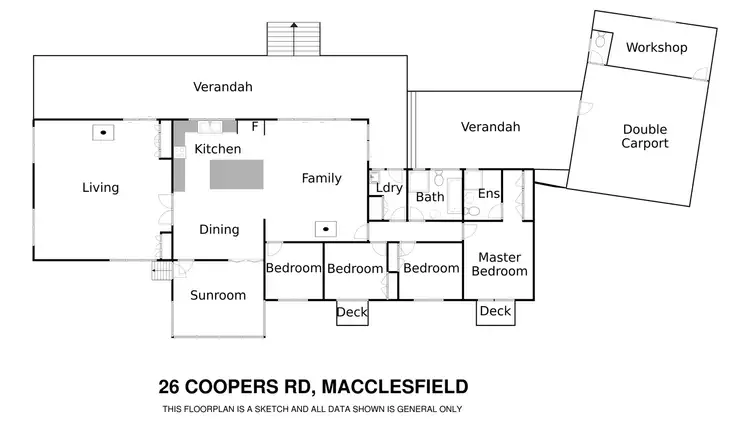 Floorplan of Homely house listing, 26 Coopers Road, Macclesfield VIC 3782