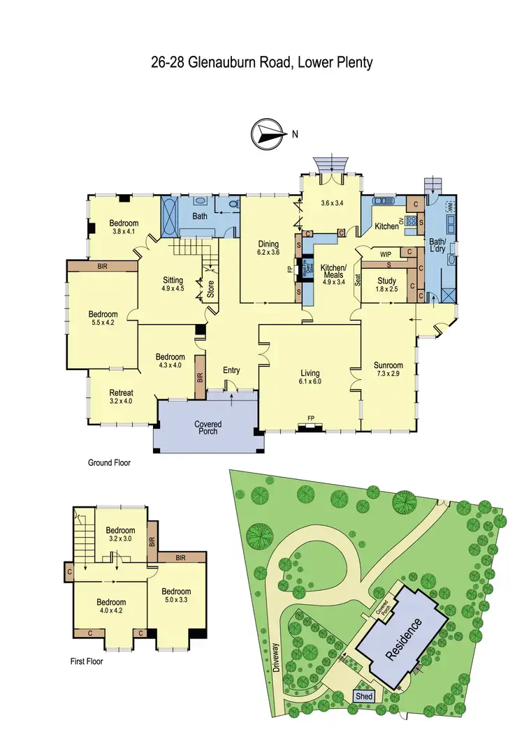 Floorplan of Homely house listing, 26-28 Glenauburn Road, Lower Plenty VIC 3093