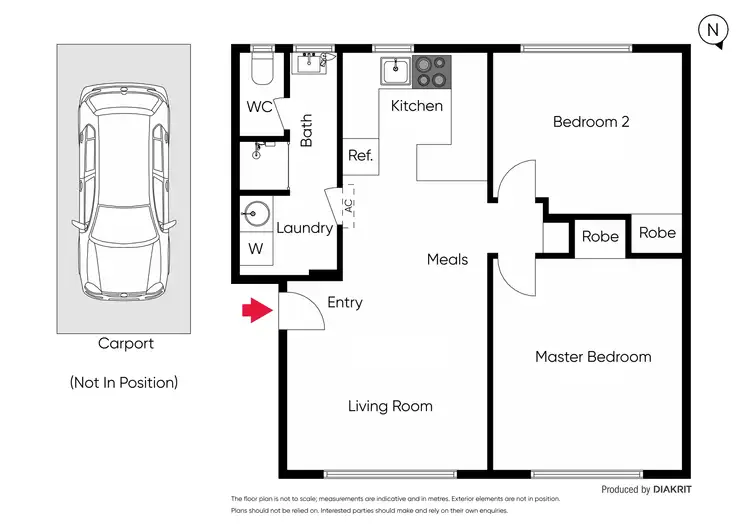 Floorplan of Homely unit listing, 1/93 Dandenong Road East, Frankston VIC 3199