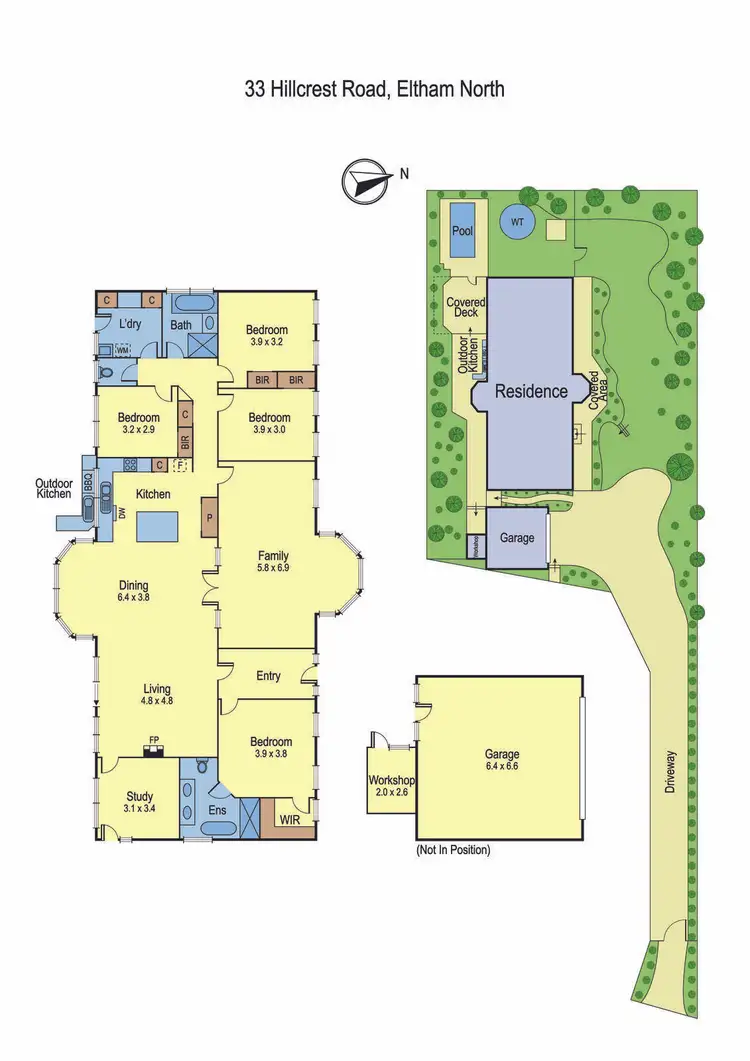 Floorplan of Homely house listing, 33 Hillcrest Road, Eltham North VIC 3095