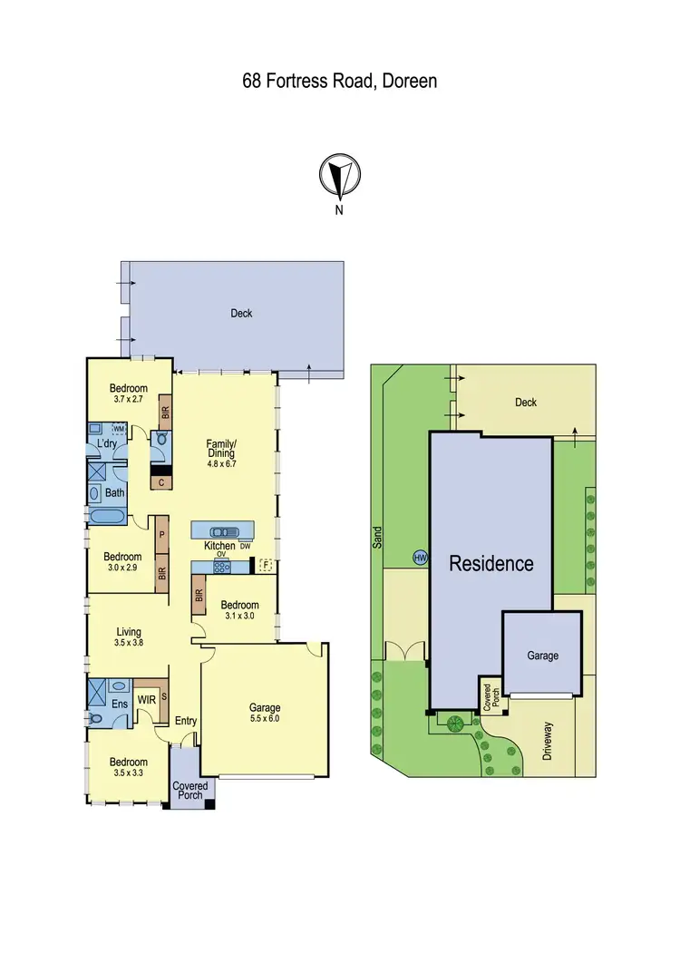 Floorplan of Homely house listing, 68 Fortress Road, Doreen VIC 3754