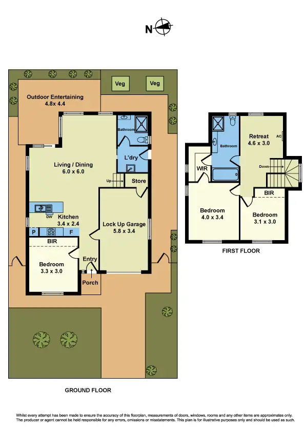 Floorplan of Homely house listing, 32A Challis Street, Newport VIC 3015