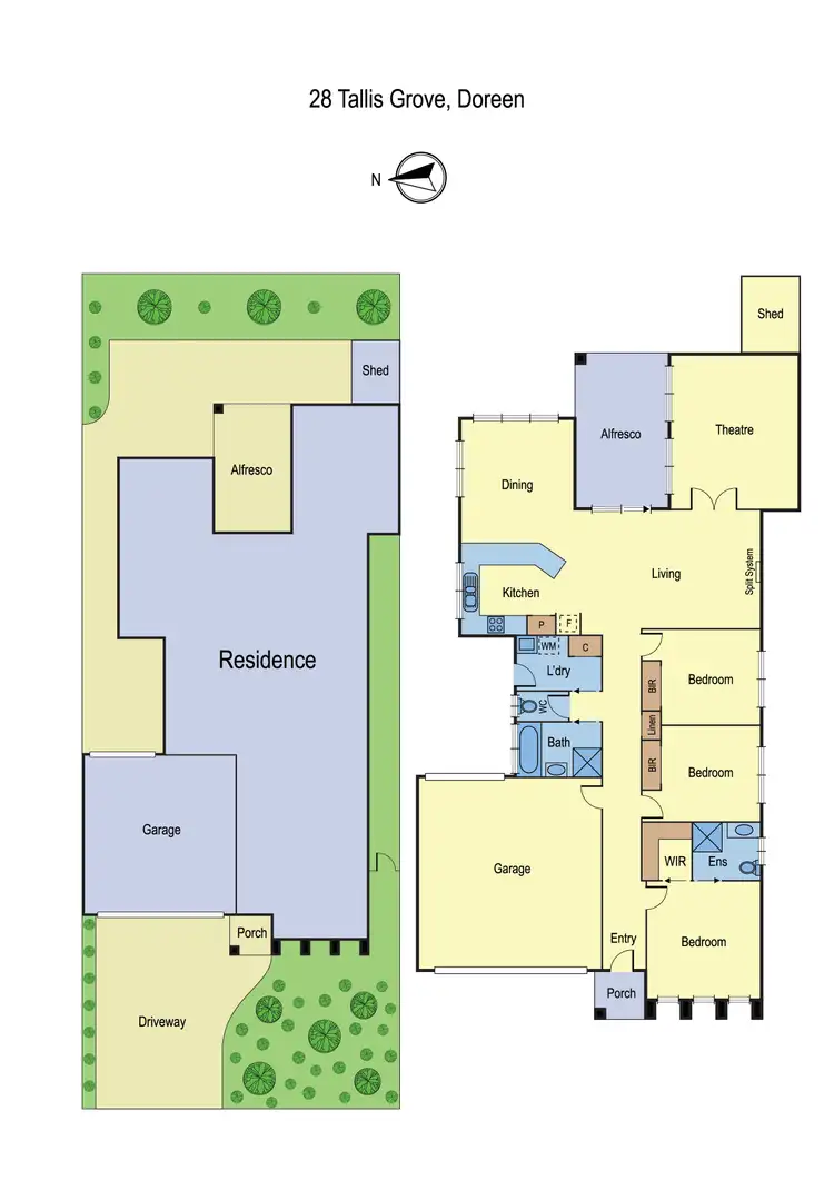 Floorplan of Homely house listing, 28 Tallis Grove, Doreen VIC 3754